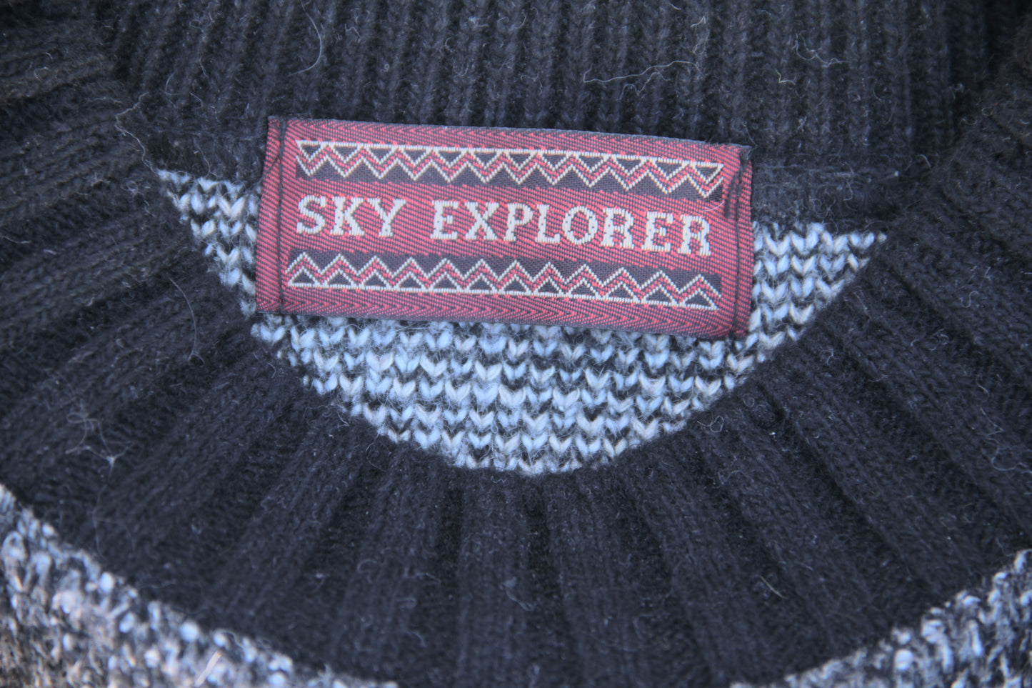 Sky Explorer Vintage Knit Sweater
