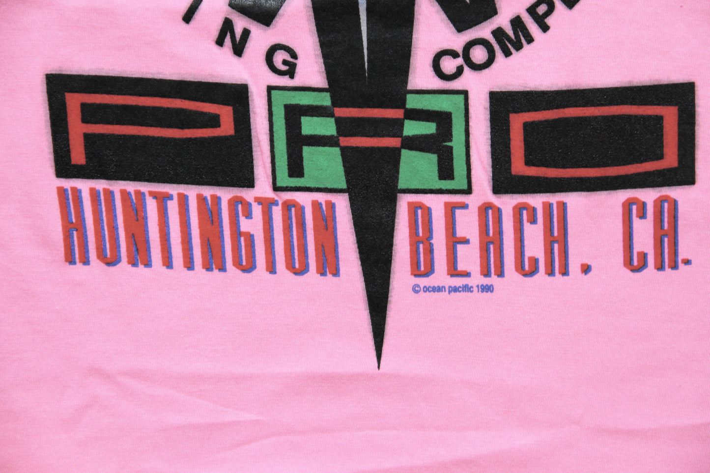 Ocean Pacific OP Pro Huntington Beach 1990 Vintage T-Shirt